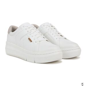 Dr. Scholl's Sadie White Sneakers with Platform Sole